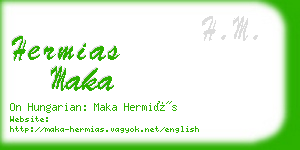 hermias maka business card
